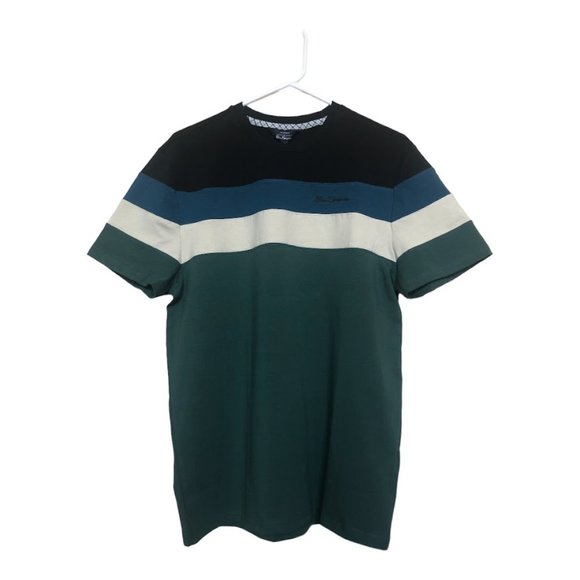 Ben Sherman Crewneck Short Sleeves T-Shirt Logo Detail Color Block Campi… - Picture 3 of 12
